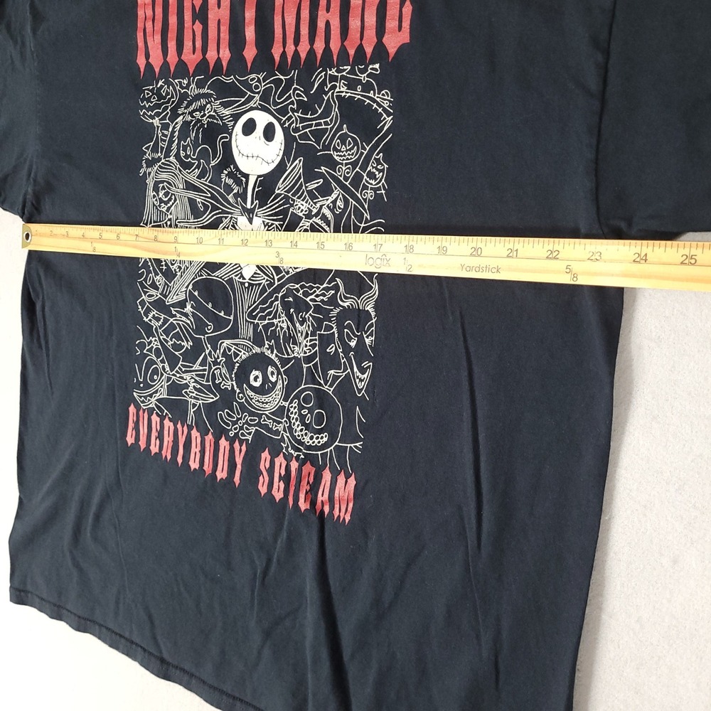 Disney Nightmare Before Christmas Mens 2X Black Graphic Regular Cotton T-Shirt - Picture 5 of 7